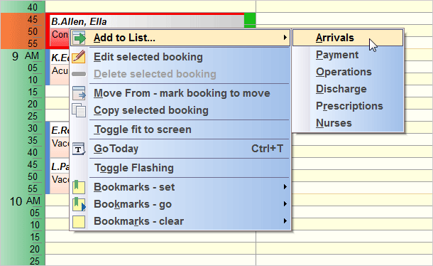 Client has arrived for appointment at veterinary practice